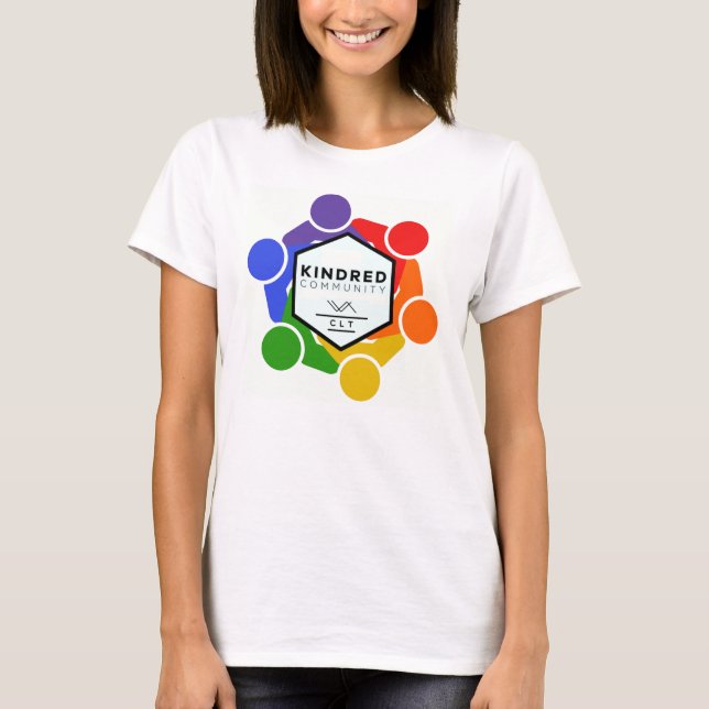 Camiseta Básica Feminina "ABRAÇE TUDO" (Frente)