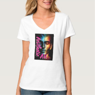 Camiseta Básica Feminina com Decote em V