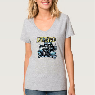 Camiseta Básica Feminina com Decote em V