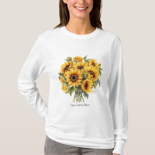 Camiseta Básica Feminina de Manga Longa