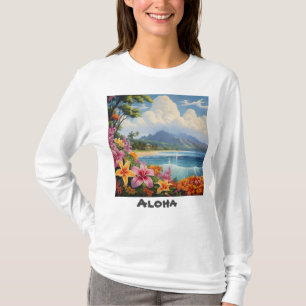Camiseta Básica Feminina de Manga Longa