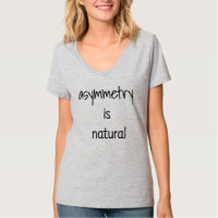 Camiseta Básica Feminina Decote V Assimetria É Nat
