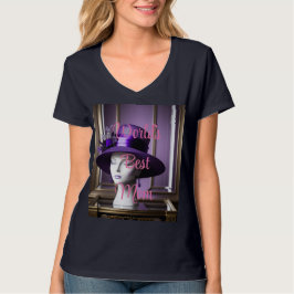Camiseta Básica Feminina Decote V Melhor Mãe do Mu