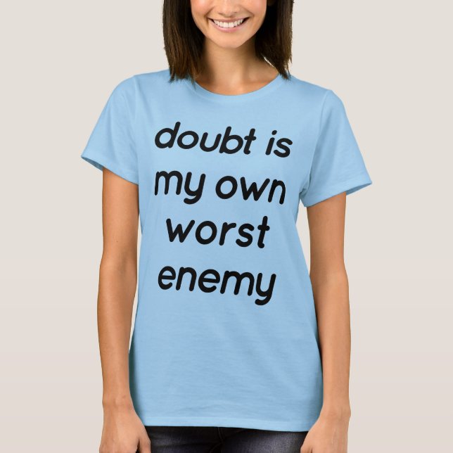 Camiseta Básica Feminina Dúvida (Frente)