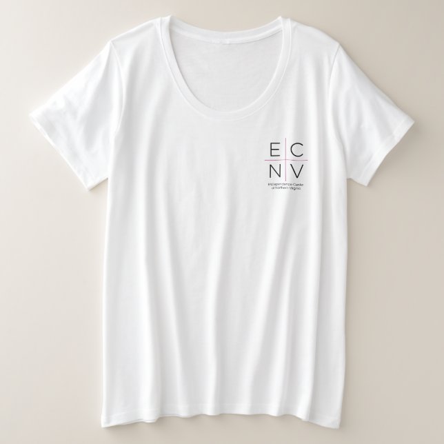 Camiseta Básica Feminina ECNV (Frente do Design)