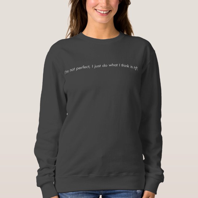 Camiseta Básica Feminina I'm Not Perfect (Frente)