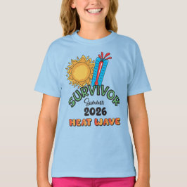 Camiseta Básica Feminina Infantil Onda de Calor Ve