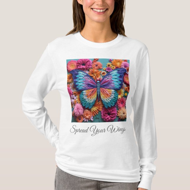 Camiseta Básica Feminina Manga Longa (Frente)