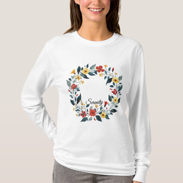Camiseta Básica Feminina Manga Longa (Frente)
