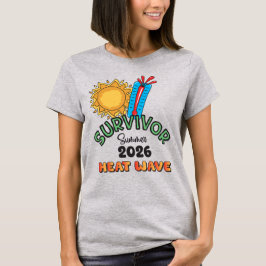 Camiseta Básica Feminina Onda de Calor Verão 26