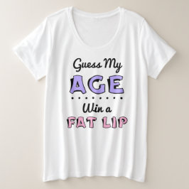 Camiseta Básica Feminina Tamanho Plus Adivinhe Min