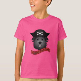 Camiseta Básica Infantil - Captain Black Dog