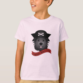 Camiseta Básica Infantil - Captain Black Dog