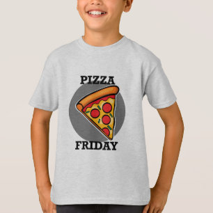 Camiseta Básica Infantil - Design Pizza Friday