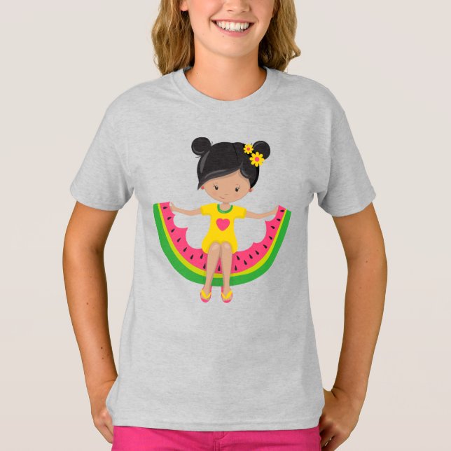 Camiseta Básica Infantil Feminina (Frente)