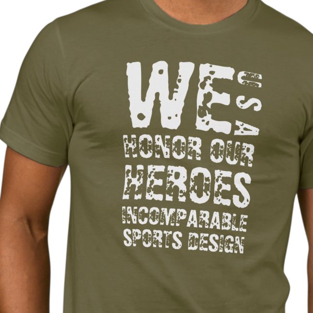 Camiseta Básica ISD Unisex Nós Honramos Nossos Her (Criador carregado)