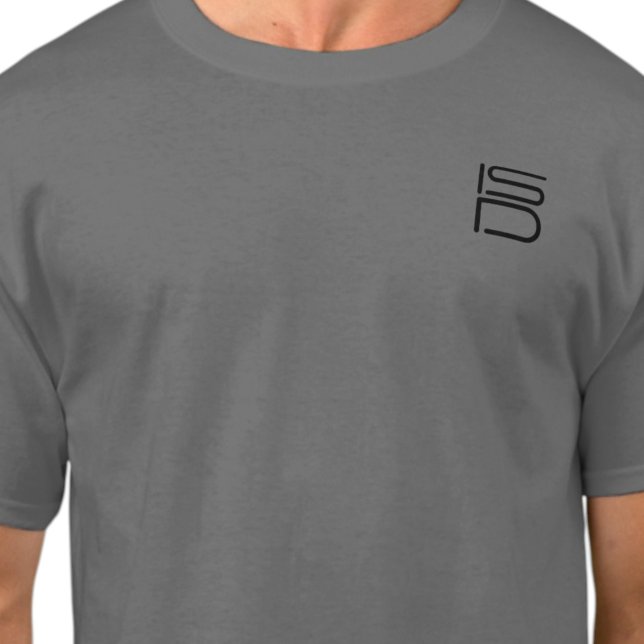 Camiseta Básica ISD Unisex Preta com Logo  (Criador carregado)