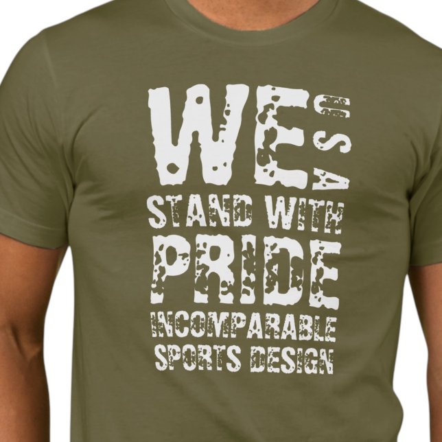 Camiseta Básica ISD We Stand With Pride (Criador carregado)