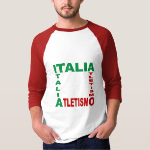 Camiseta básica ITALIA ATLETISMO raglan