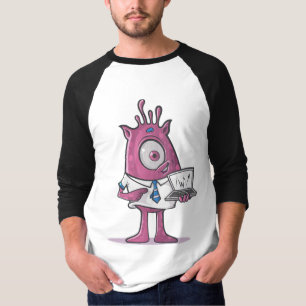 Camiseta Básica, Mangas Raglan 3/4