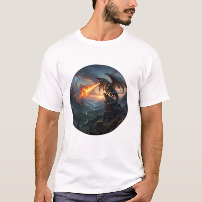 Camiseta básica masculina (Frente)