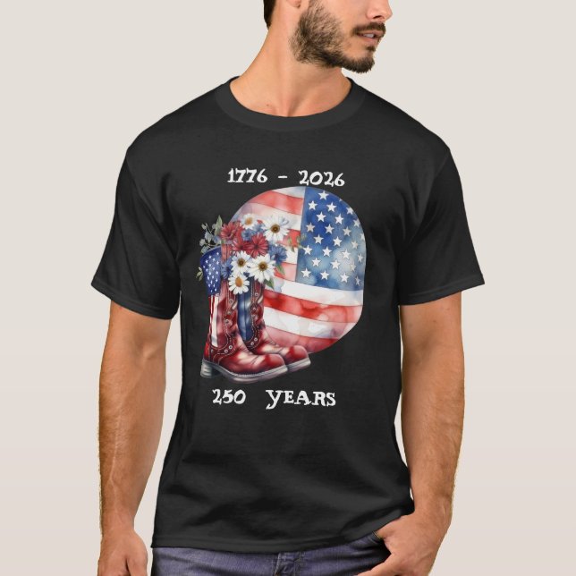 Camiseta Básica Masculina 250 ANOS (Frente)
