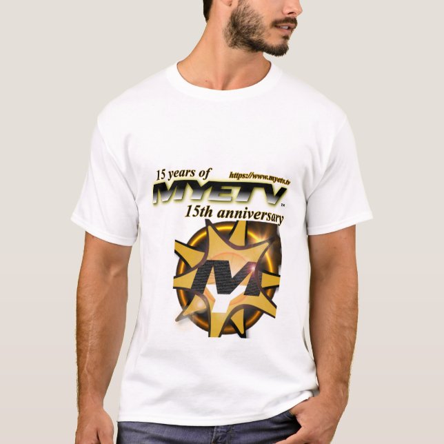 Camiseta básica masculina de multicor MYETV - 15 a (Frente)