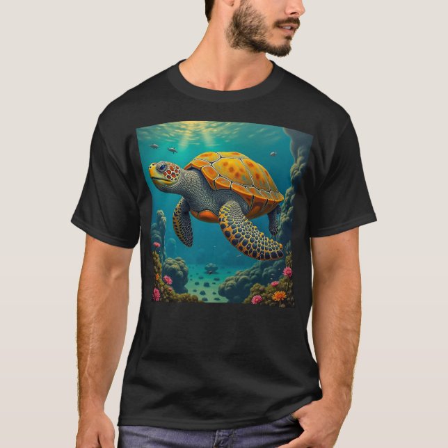 Camiseta Básica Masculina Escura (Frente)