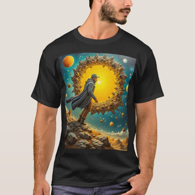 Camiseta Básica Masculina Escura (Frente)