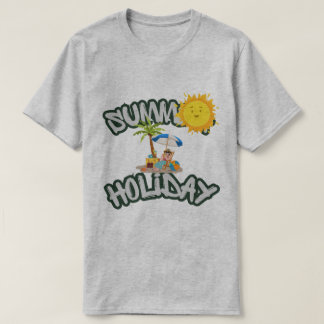 Camiseta Básica Masculina Férias de Verão