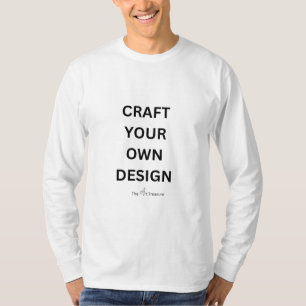 Camiseta Básica Masculina Manga Longa - Crie Você