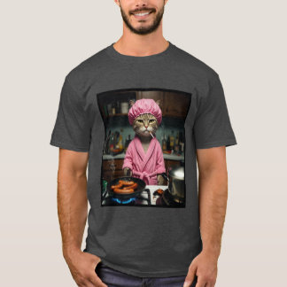 Camiseta Básica Masculina Meme de Gato Dona de Cas