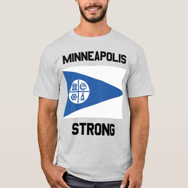 Camiseta Básica Masculina Minneapolis Strong (Frente)