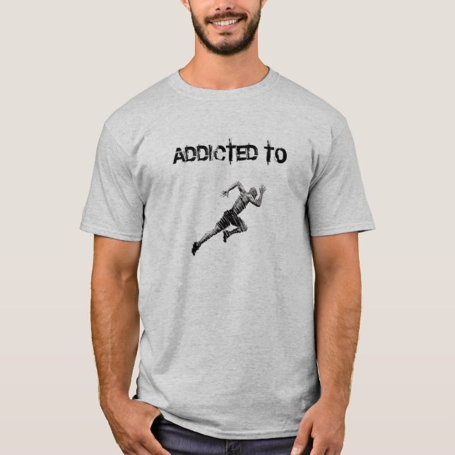 Camiseta Básica Masculina | Viciado em Corrida (Frente)