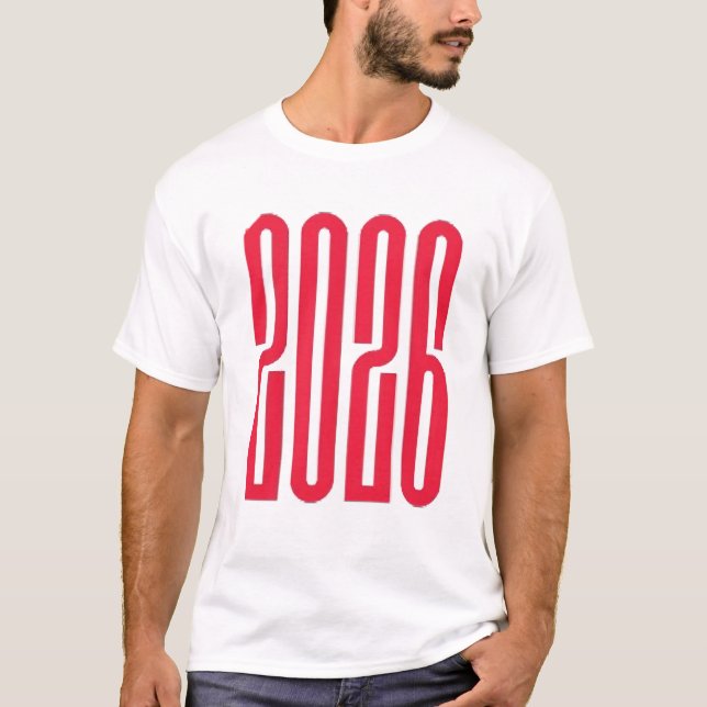 Camiseta Básica Nova Para Homens 2026 (Frente)