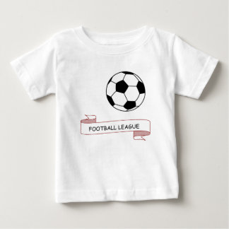 Camiseta básica para a liga de futebol de bebês