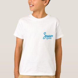 Camiseta básica para crianças - Branco