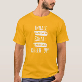 CAMISETA BÁSICA PARA HOMENS INSPIRADA EM RESPIRAÇÃ