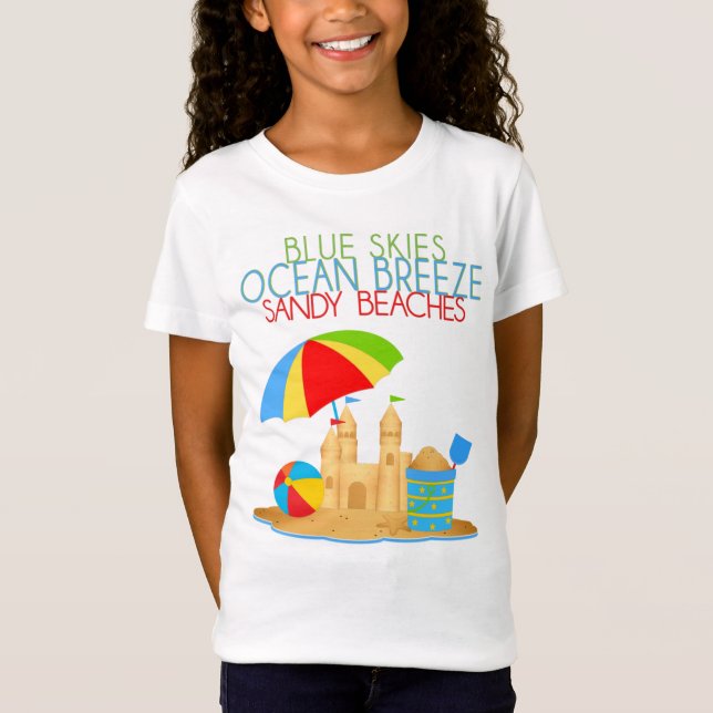 Camiseta Básica para Meninas (Frente)