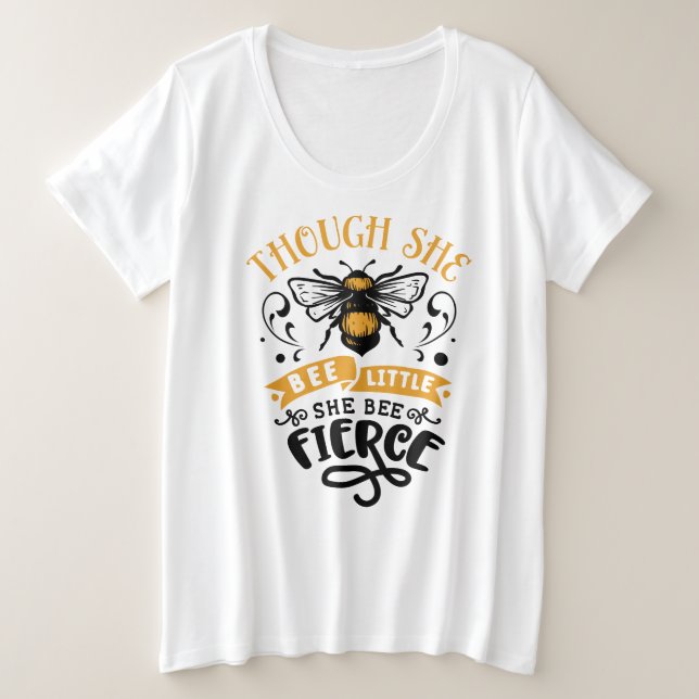Camiseta Básica Plus-Size (Frente do Design)