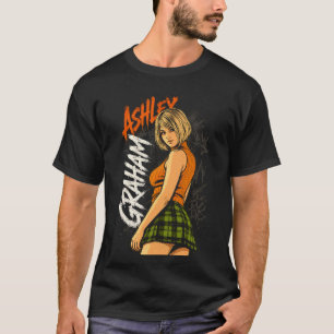 Camiseta Básica Preta Ashley Horror Graham Art 06