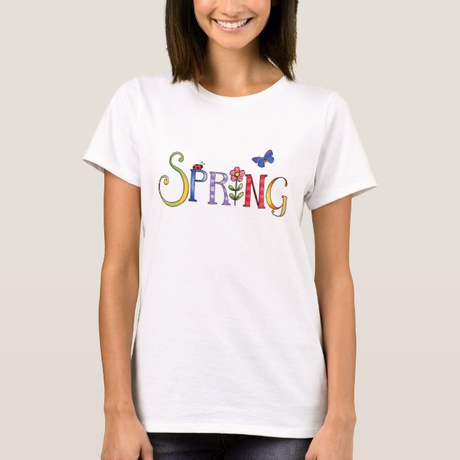 Camiseta Básica primavera feminino (Frente)