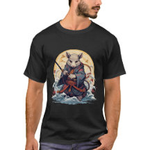 Camiseta Básica Samurai Rato Escura