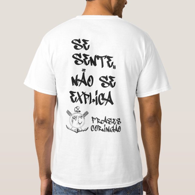 Camiseta Basica Se sente Não se explica (Verso)