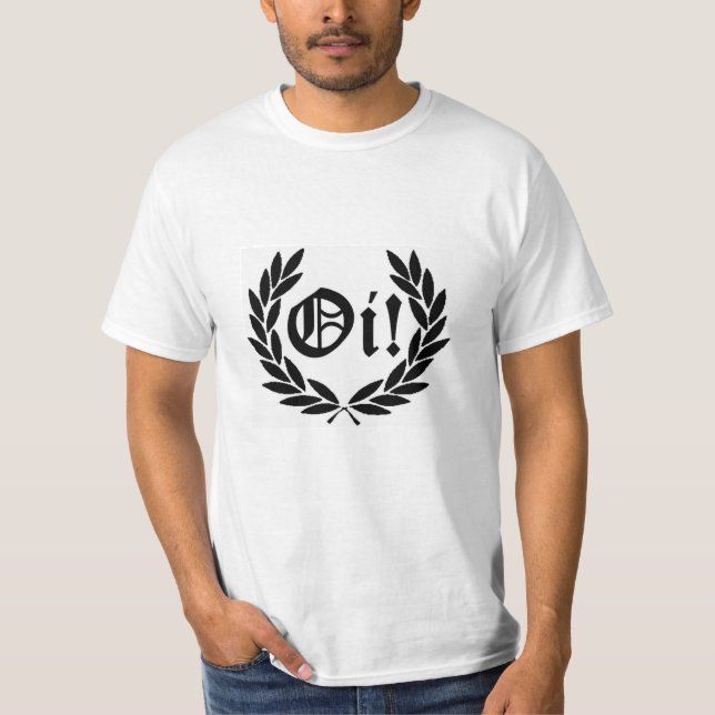 Camiseta Básica Skinhead Oi! (Frente)