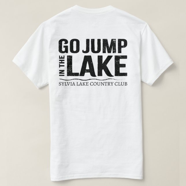 Camiseta Básica Unisex SLCC Go Jump In (Verso do Design)