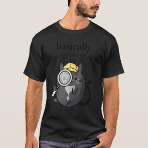 Camiseta Basicamente Um Detetive Verdadeiro Fan Cozy Tuxe