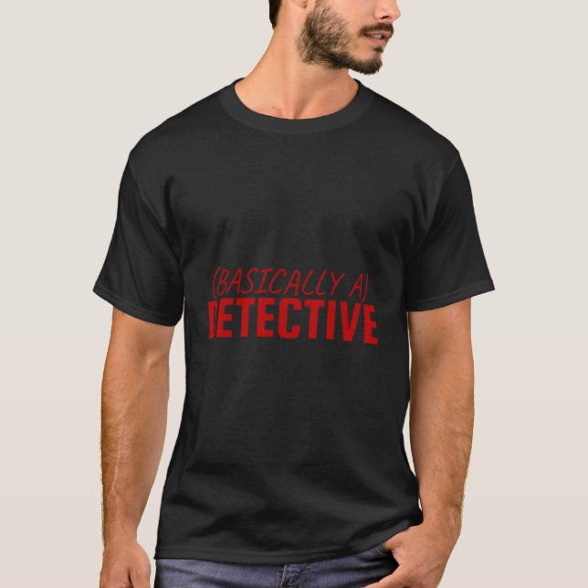 Camiseta Basicamente Um Detetive Verdadeiro Podcast Junkie (Frente)