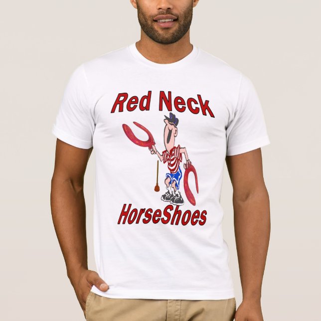 Camiseta Básico Bella Canvas REDNECK HORSESHOTEE (Frente)