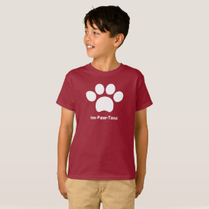 Camiseta Básico do Im-Paw-Tant Kid